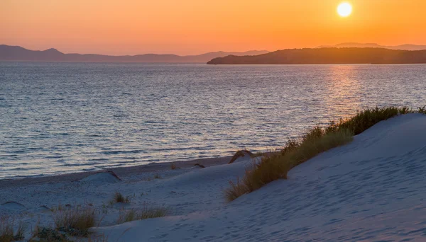 砂丘の夕日 — ストック写真