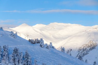 Sabah dağı manzarası.