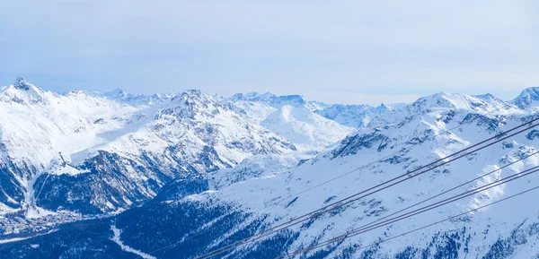 Veduta del villaggio St. Moritz — Foto Stock