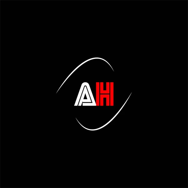 Ein Buchstabe Logo Kreatives Design Auf Schwarzem Farbhintergrund Monogramm — Stockvektor