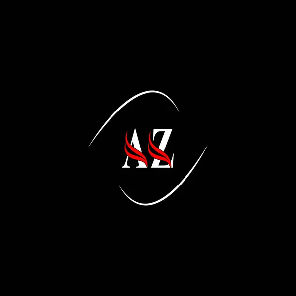 Logotipo Letra Diseño Creativo Sobre Fondo Color Negro Monograma — Vector de stock