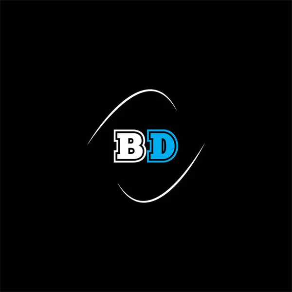 Λογότυπο Επιστολή Δημιουργικό Σχεδιασμό Μαύρο Χρώμα Φόντο Μονόγραμμα — Διανυσματικό Αρχείο