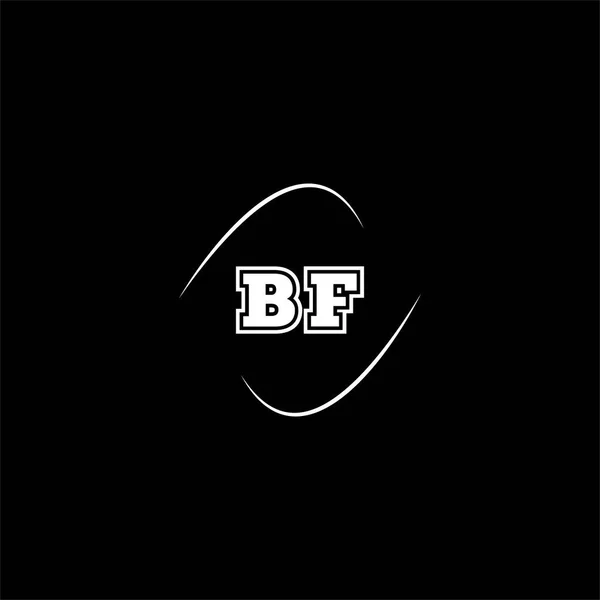 Harfi Logosu Siyah Arkaplan Üzerinde Yaratıcı Tasarım Monogram — Stok Vektör