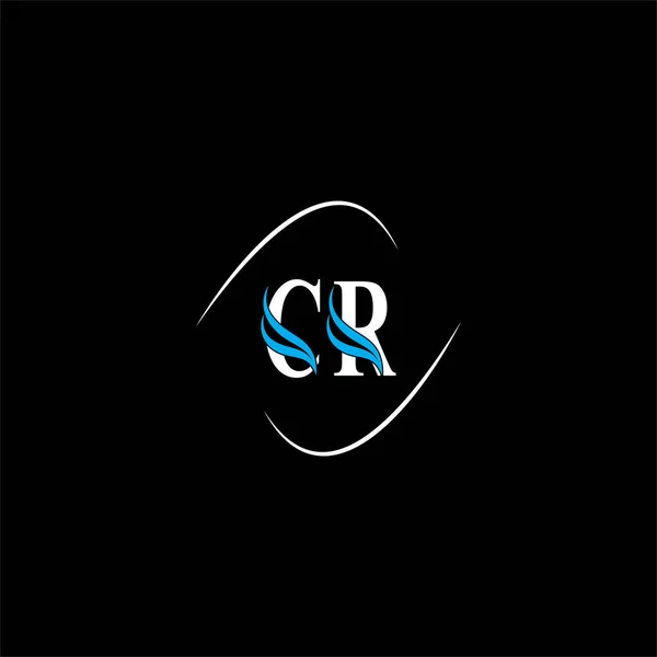 Brief Logo Abstraktes Design Auf Schwarzem Hintergrund Monogramm — Stockvektor