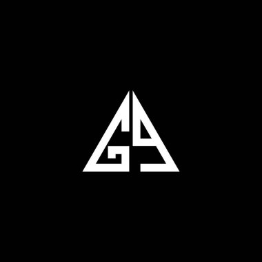 G Q harfi logosu siyah arkaplan üzerinde yaratıcı tasarım. gq monogram