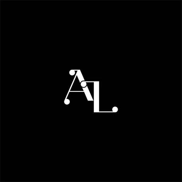Letter Logo Creative Design Black Color Background Monogram — Stock Vector