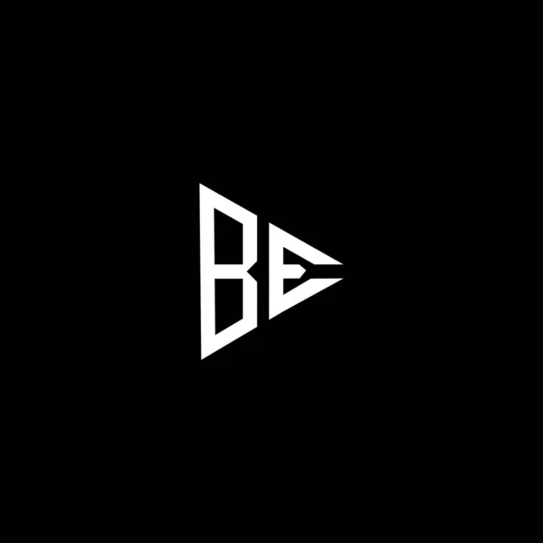 Letter Logo Creatief Ontwerp Zwarte Kleur Achtergrond Worden Monogram — Stockvector