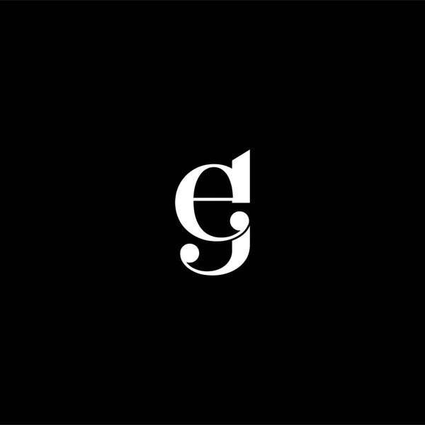 Lettera Logo Astratto Design Monogramma — Vettoriale Stock