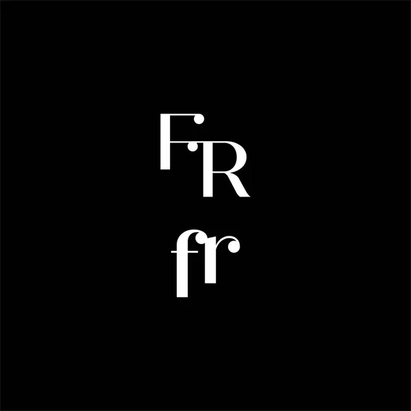 Harfi Logosu Siyah Arkaplan Üzerine Yaratıcı Tasarım Monogram — Stok Vektör