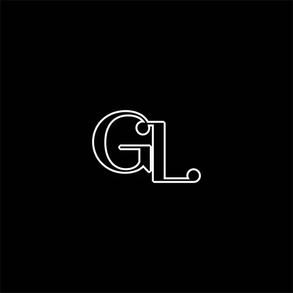Harfi Logo Yaratıcı Tasarım Siyah Renk Arkaplan Monogram — Stok Vektör