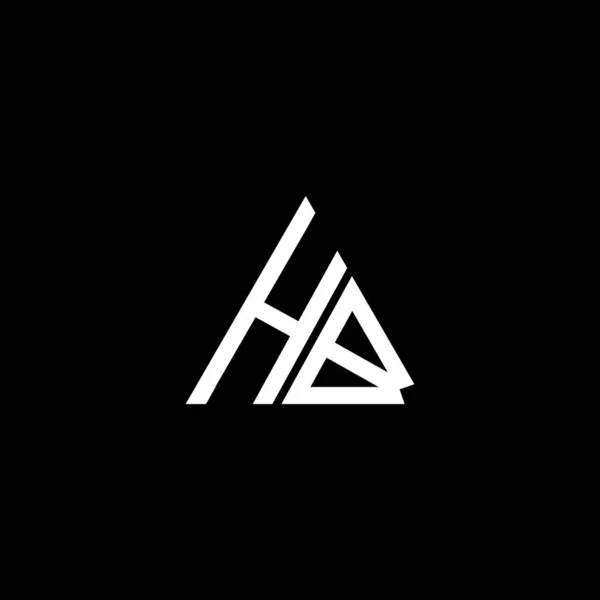 Lettre Logo Design Créatif Sur Fond Couleur Noire Monogramme — Image vectorielle