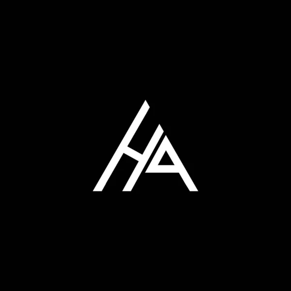Літери Логотипу Творчого Дизайну Фоні Чорного Кольору Монограма — стоковий вектор