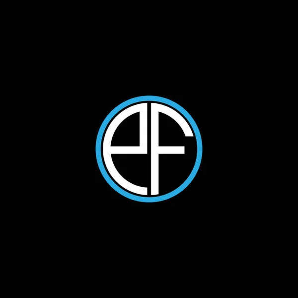 Буква Логотип Творческий Дизайн Черном Цветовом Фоне Монограмма — стоковый вектор