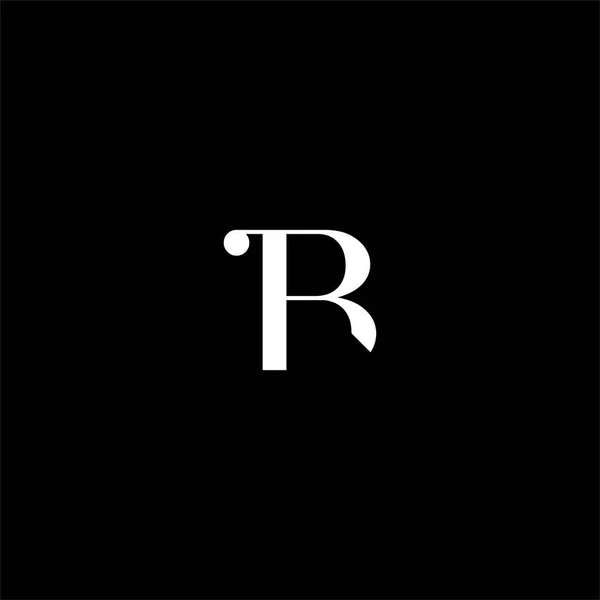 Логотип Літери Абстрактний Дизайн Фоні Чорного Кольору Монограма — стоковий вектор