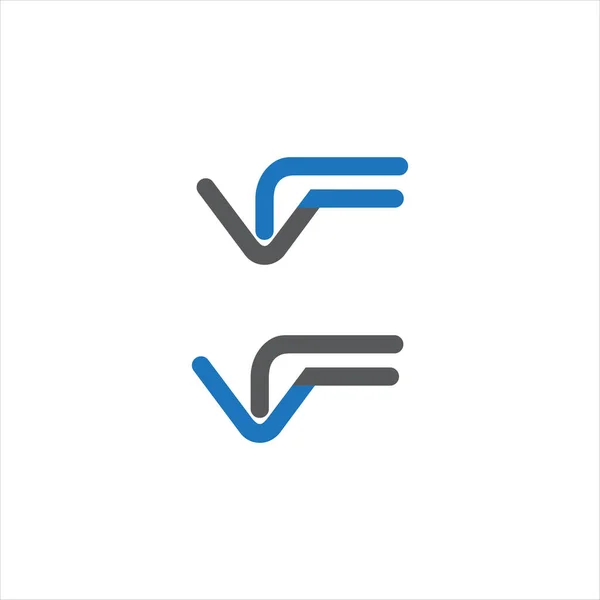 Bokstav Logotyp Abstrakt Design Vit Färg Bakgrund Monogram — Stock vektor