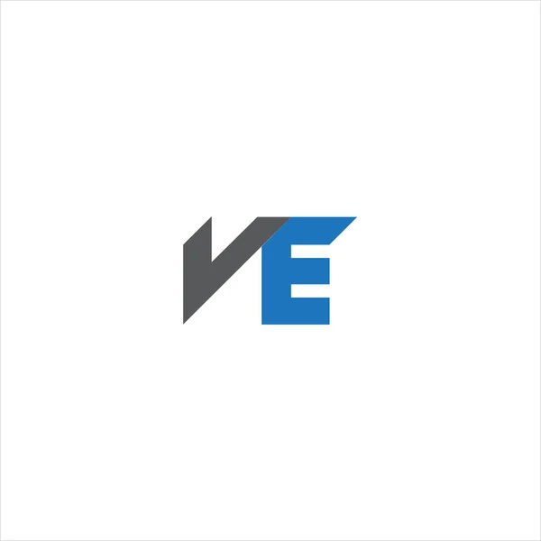 Bokstav Logotyp Abstrakt Design Vit Färg Bakgrund Fem Monogram — Stock vektor