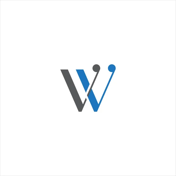 Buchstabe Logo Abstraktes Design Auf Weißem Hintergrund Monogramm — Stockvektor