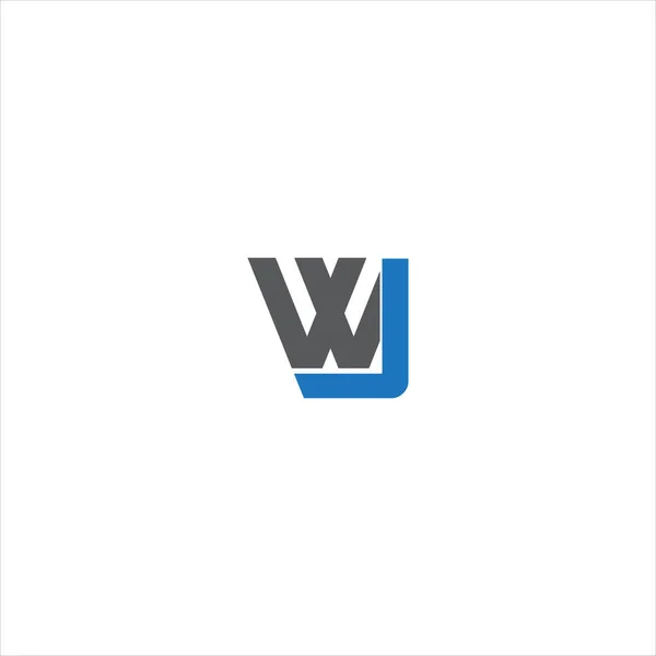 Brief Logo Abstraktes Design Auf Weißem Hintergrund Monogramm — Stockvektor
