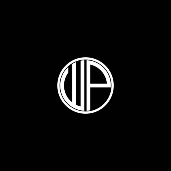 Beyaz Arkaplanda Harfi Logosu Soyut Tasarımı Monogramı — Stok Vektör