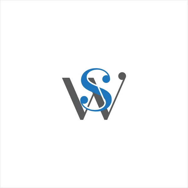 Bokstav Logotyp Abstrakt Design Vit Färg Bakgrund För Monogram — Stock vektor