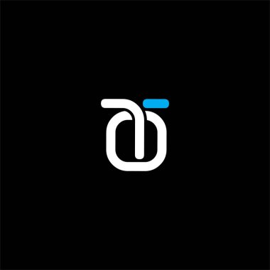 Siyah arkaplan üzerinde O T harfi logo vektör tasarımı. OT monogramı