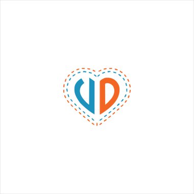V-D harfi logo vektör tasarımı. vd monogramı
