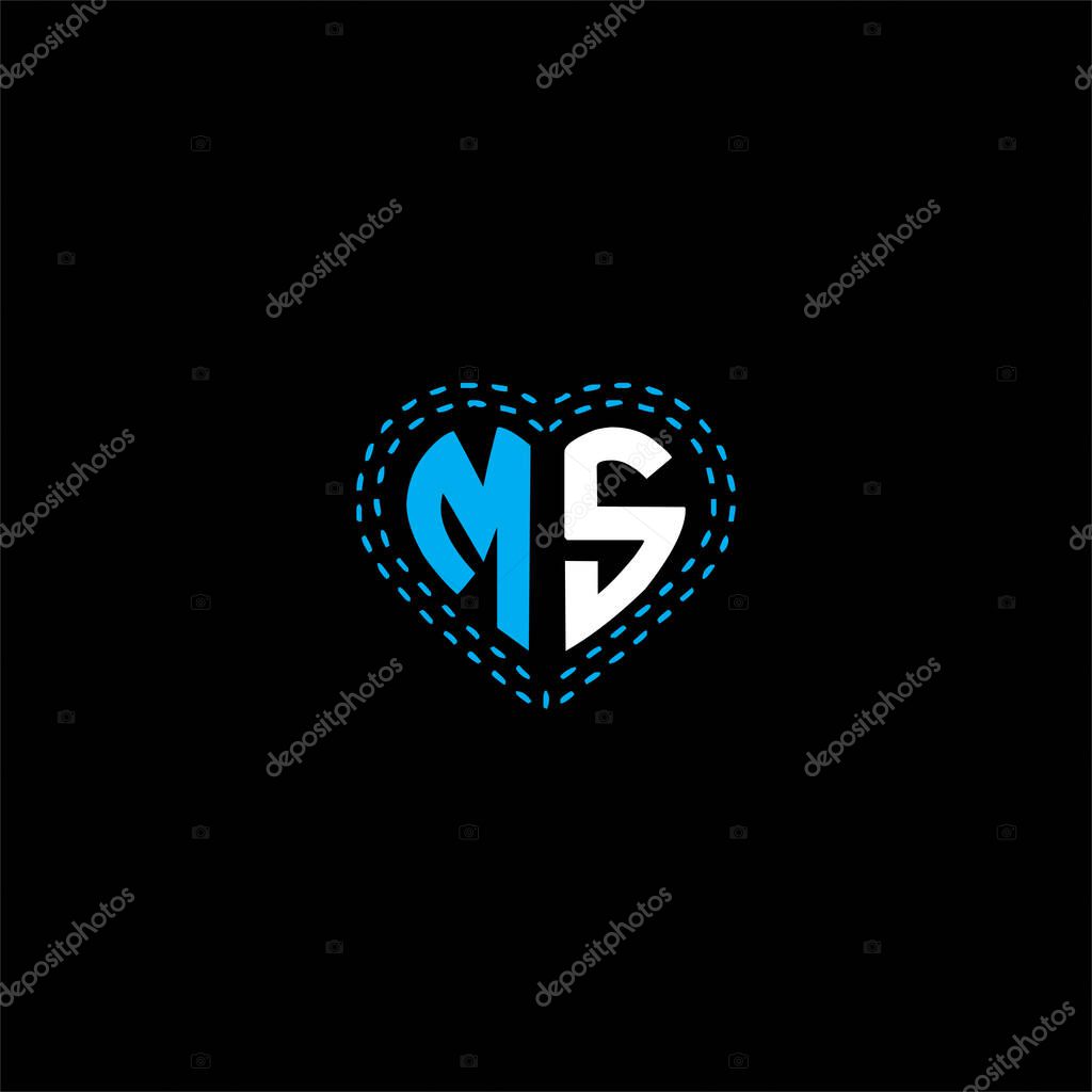 M S Letter Logo Vector Design On Black Color Background Ms Monogram Larastock M S Letter Logo Vector Design On Black Color Background Ms Monogram Larastock