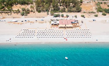 Yazın Locri Costline 'ın hava görüntüsü