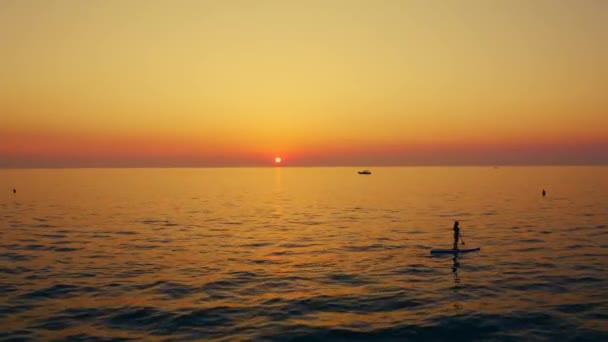 Uitzicht Vanuit Lucht Stad Palmi Calabrië Met Zee Zomer — Stockvideo