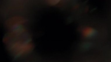 Bokeh Küresi Parlayan Turuncu ve Teal Aşırı Efektli Işık Sızıntıları.