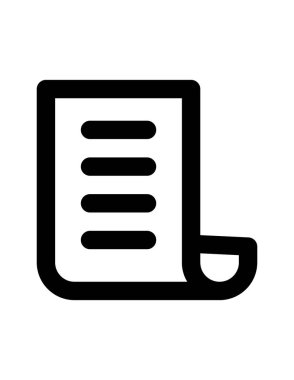 belge simgesi vektör illüstrasyonu