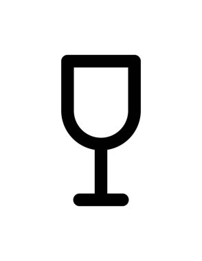 Cam simge, vektör illüstrasyonu