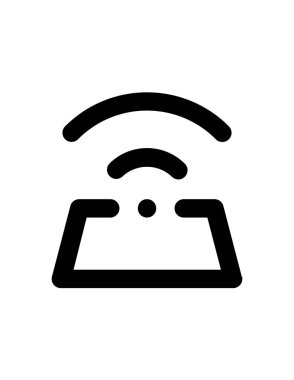 wifi sinyal simgesi, vektör illüstrasyonu