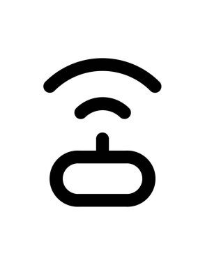 Kablosuz ağ ikonu, vektör illüstrasyonu. düz tasarım biçimi