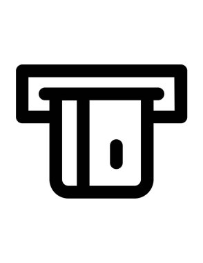 bankacılık ve finans hattı vektör simgesi.