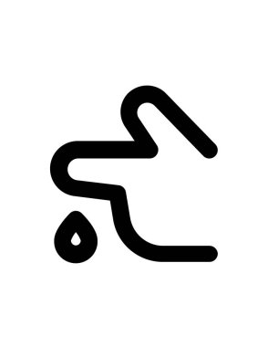 Beyaz arkaplanda yağ simgesi. Vektör illüstrasyonu.