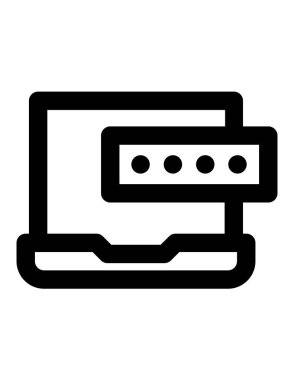 Bilim ve teknoloji çizgi vektör simgesi.