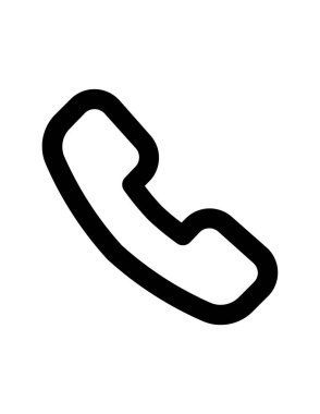 telefon simgesi, vektör illüstrasyonu