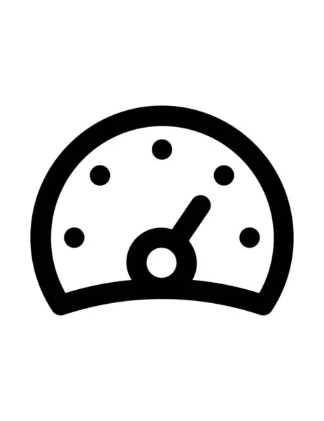 速度計アイコンのベクトル図 — ストックベクタ