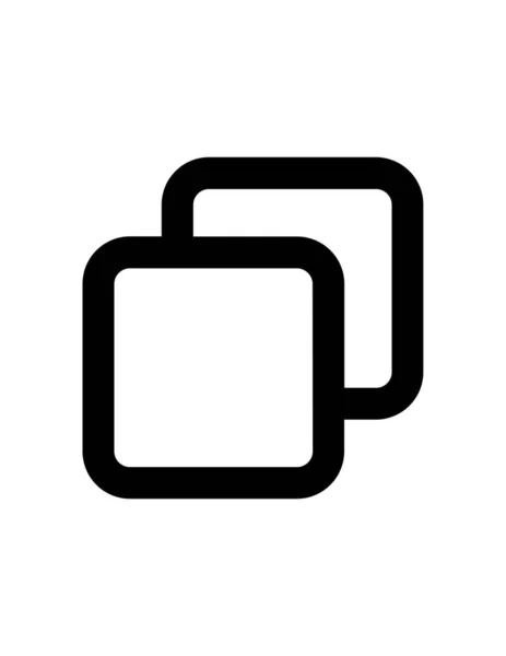 Icône Ligne Noire Simple Pour Mobile — Image vectorielle