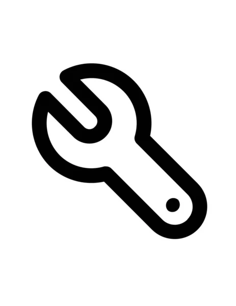 Wrench Vector Icon Illustration — Stock Vector