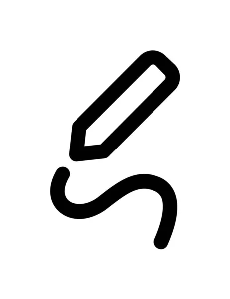 Bleistift Symbol Vektor Illustration — Stockvektor