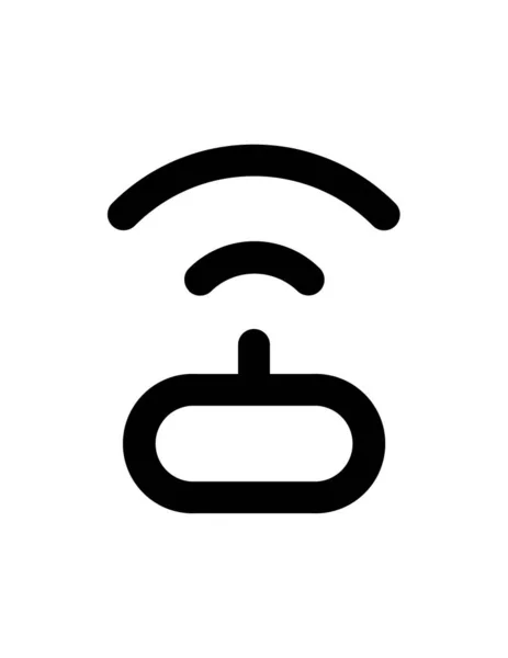 Wifi Symbol Vektorillustration Flacher Designstil — Stockvektor