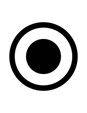 Çember simgesinin vektör illüstrasyonu