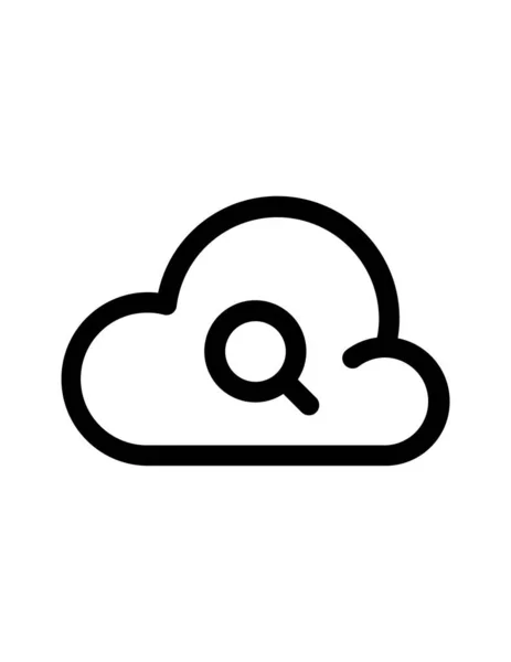 Cloud Computing Icon Ilustración Vectorial — Archivo Imágenes Vectoriales