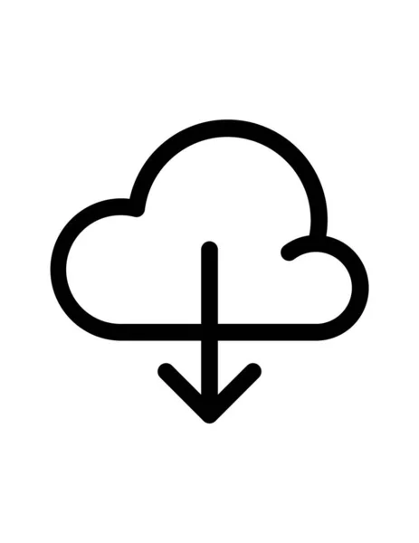 Nube Computación Vector Icono — Archivo Imágenes Vectoriales