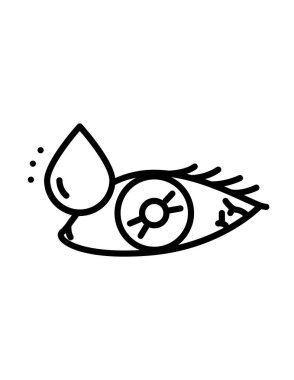 Göz simgesi. vektör illüstrasyonu