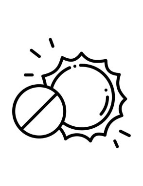 Hap ile Alerji ikonunun vektör illüstrasyonu