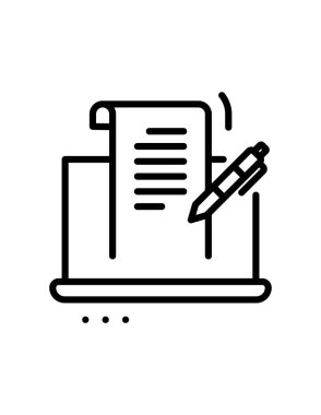 belge simgesi vektör illüstrasyonu