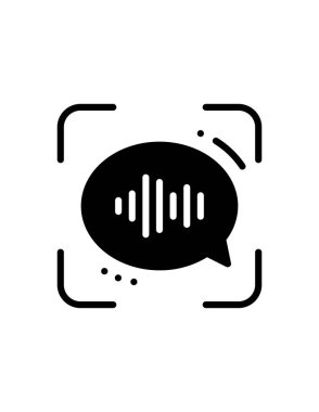 Sohbet simgesinin vektör illüstrasyonu